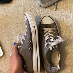 lightly used grey converse